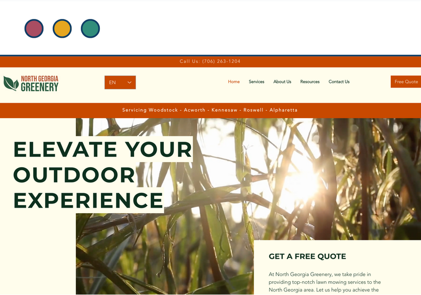 North Georgia Greenery website screengrab